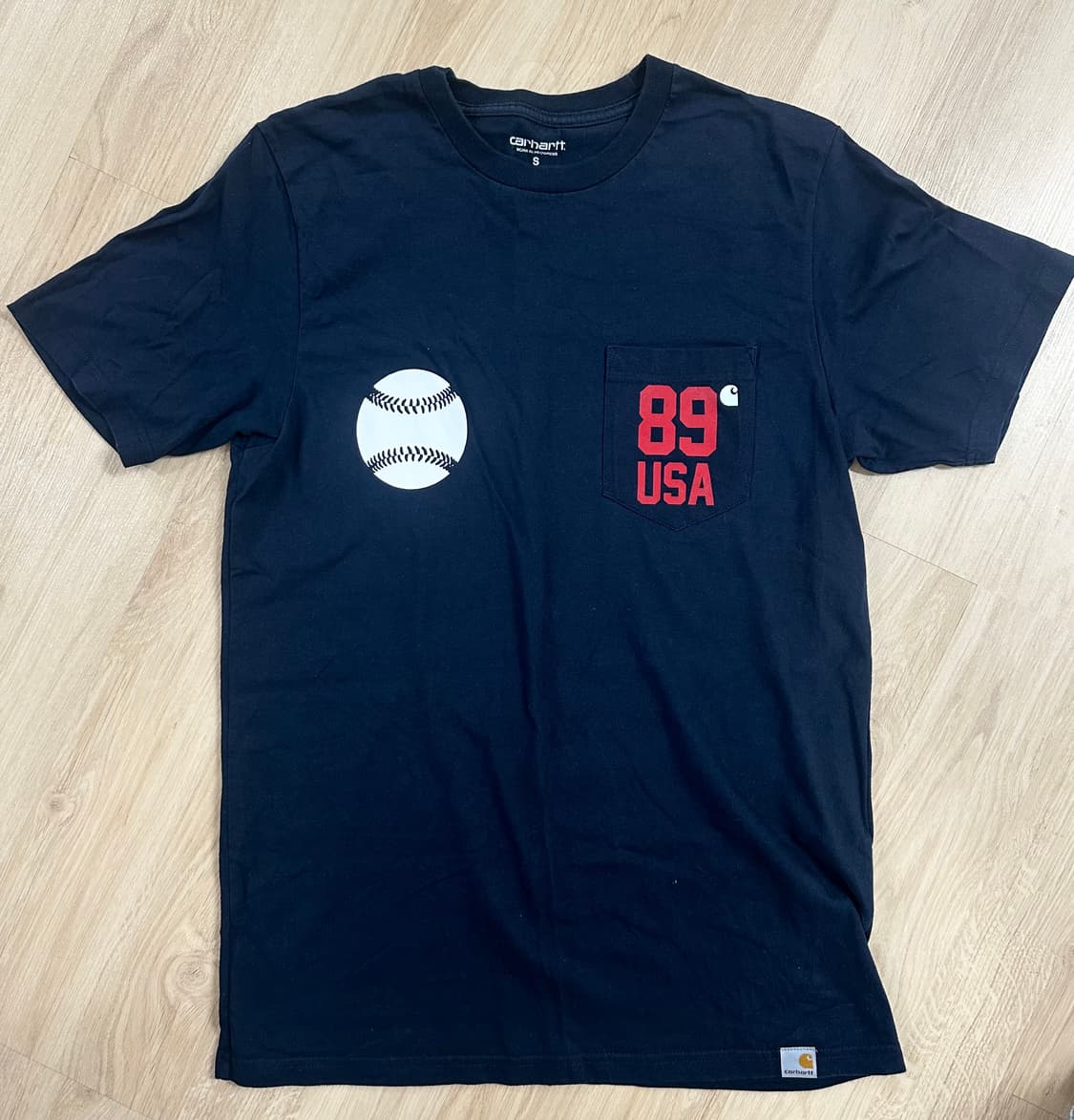 Carhartt S/S USA Sport T-Shirt Navy 상품이미지1