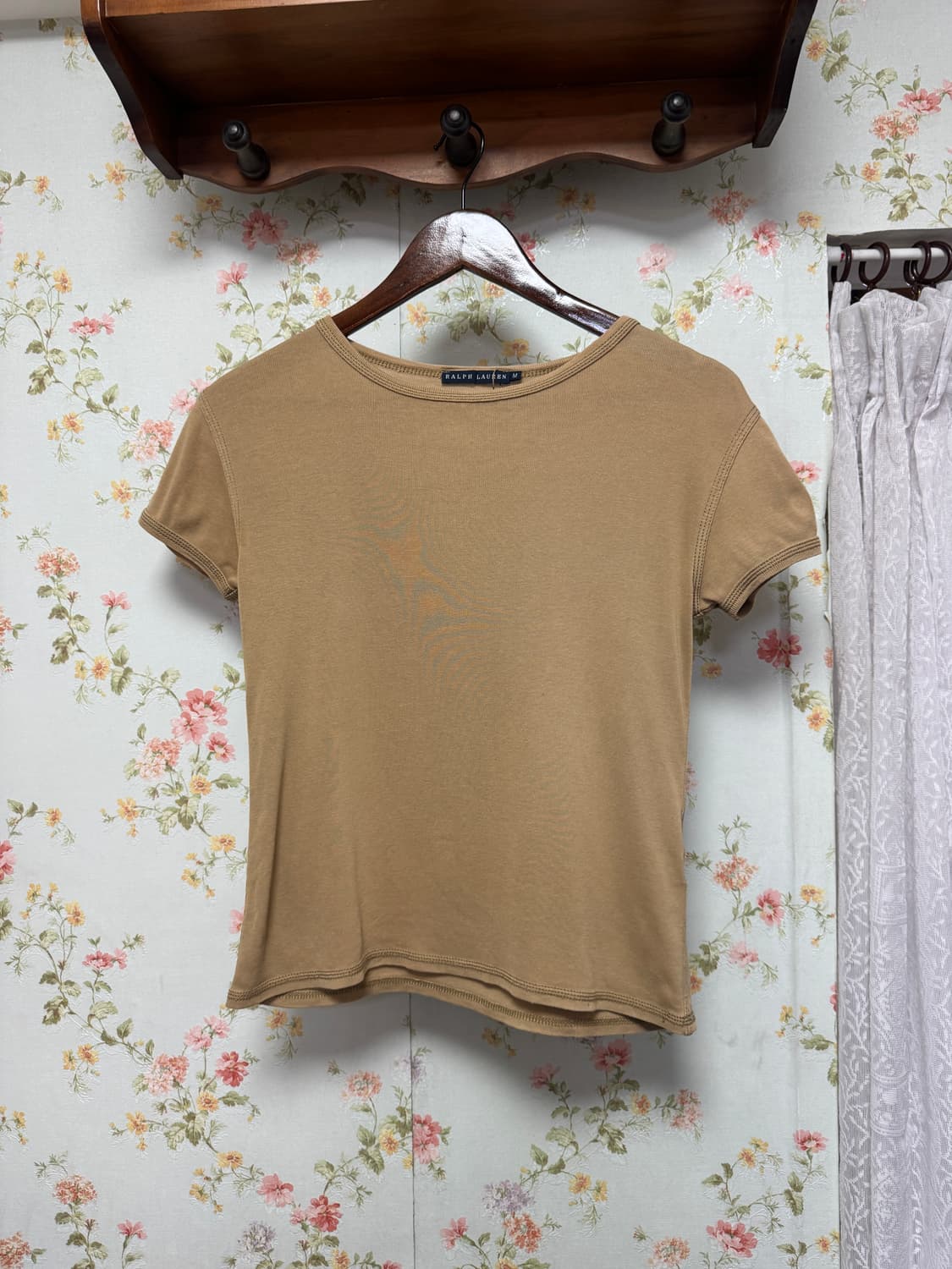 빈티지 베이지 반팔 상품이미지1