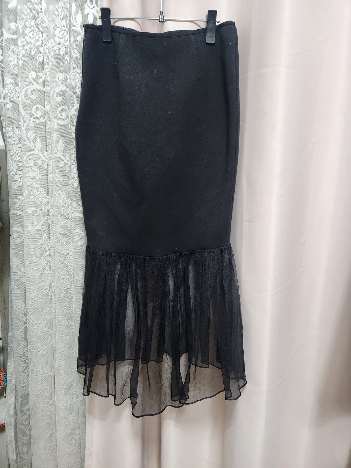 비이커 블랙 튤립 머메이드 스커트 상품이미지1