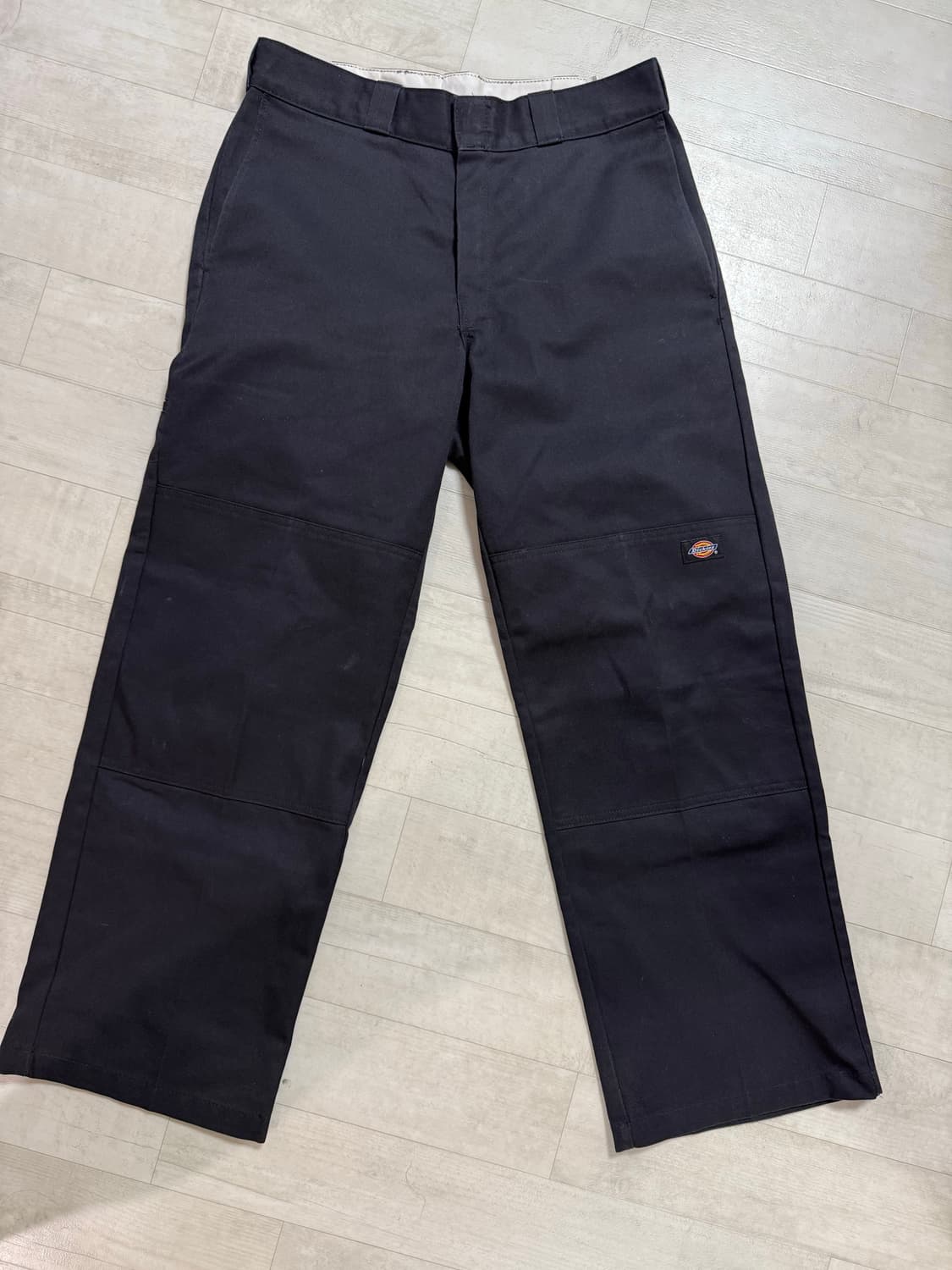 디키즈 더블니 85283 루즈핏 워크팬츠 Black 상품이미지2