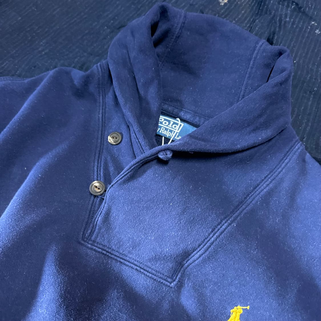 폴로 랄프로렌 숄카라 코튼 니트 L 상품이미지2