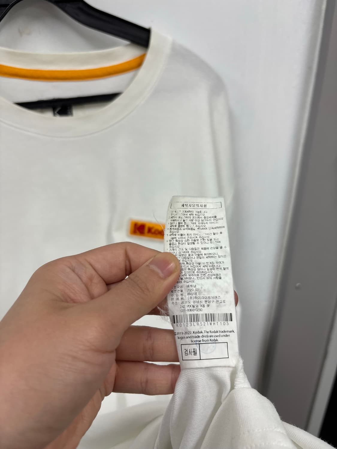 코닥 백로고 반팔티    상품이미지6