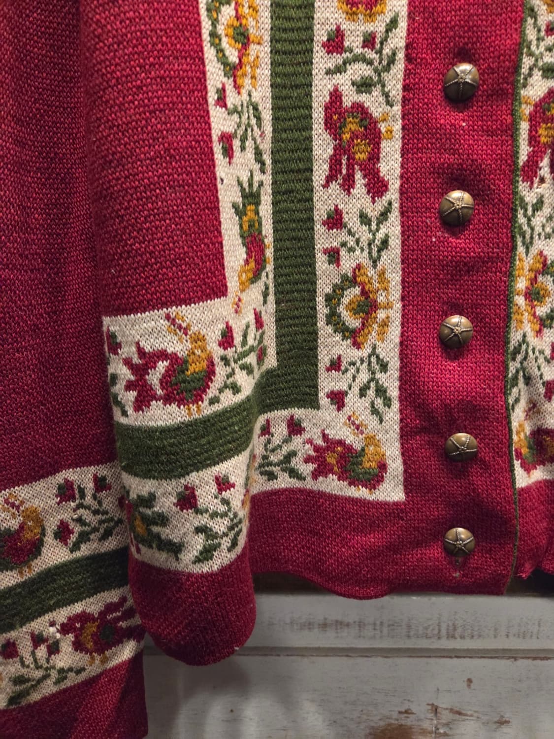 80'S 자카드 핸드메이드 니트 상품이미지6
