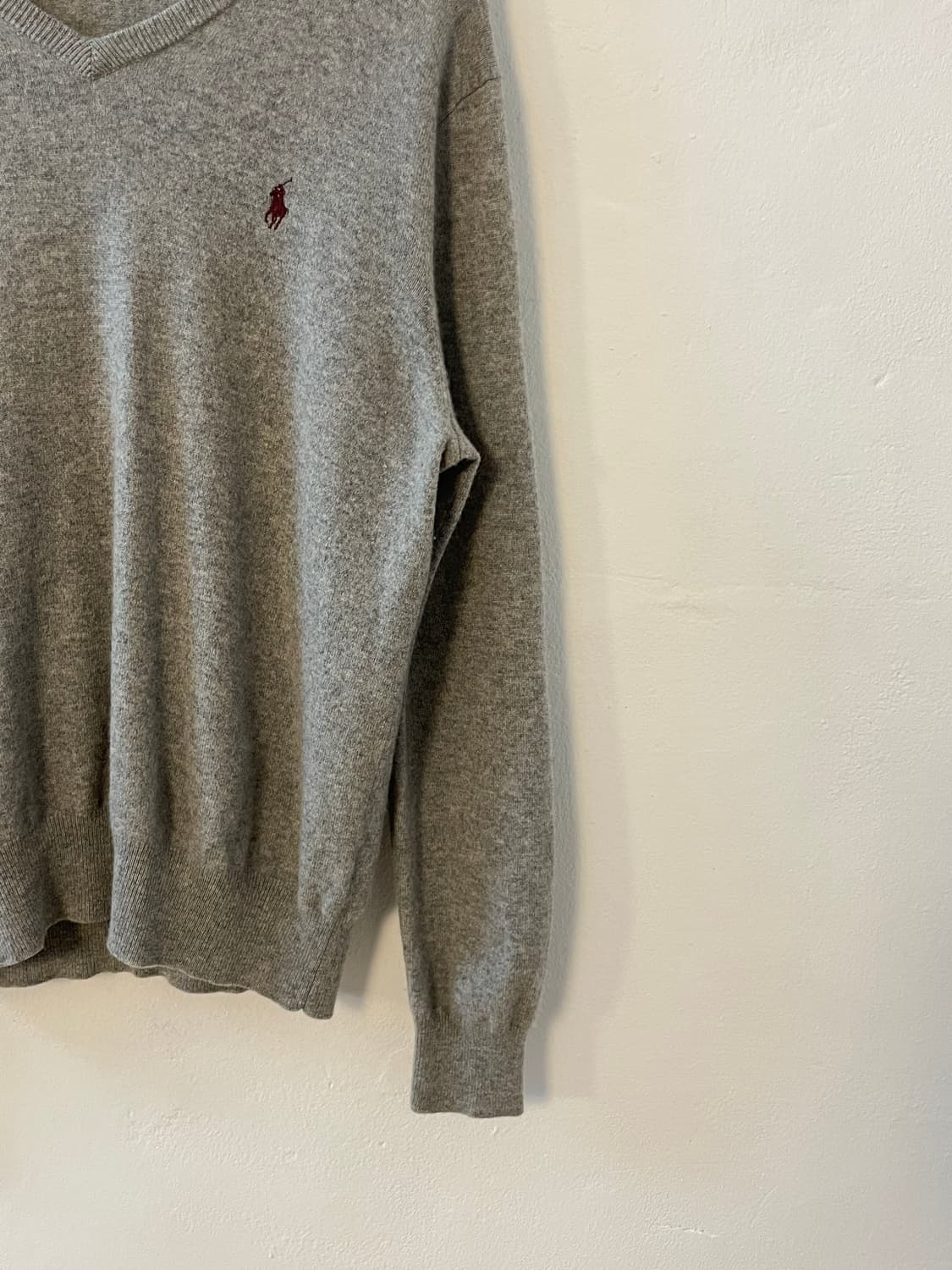폴로 메리노울 브이넥 니트  상품이미지4