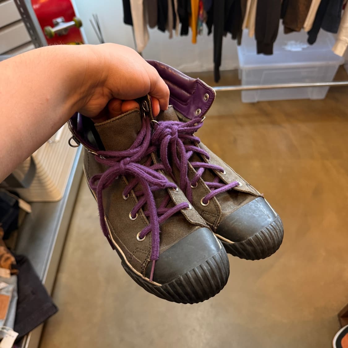 00S 컨버스 퍼플 스트랩 하이탑 트래킹 아미 트레이너 260 상품이미지6