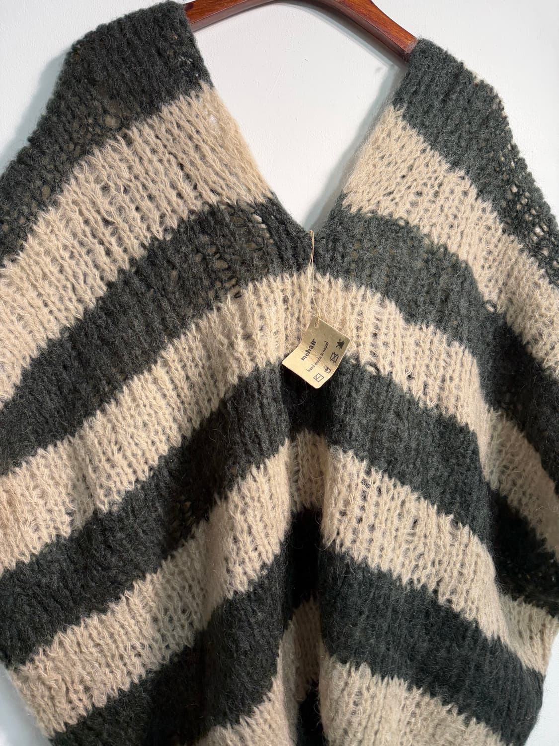 [F] (새상품)네팔 모헤어 케이프 프리사이즈 상품이미지5