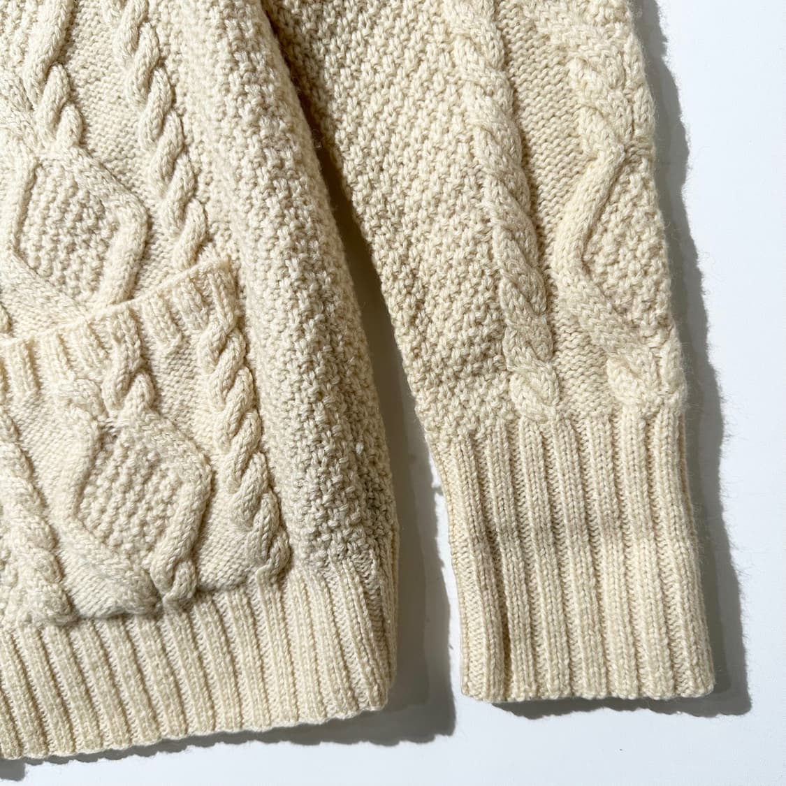 로렌 랄프로렌 아란 케이블 핸드 니트 후드 가디건  상품이미지5