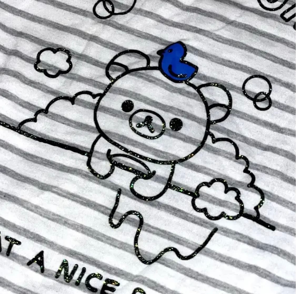 STC빈티지 리락쿠마 스트라이프 반팔티 산엑스 상품이미지2