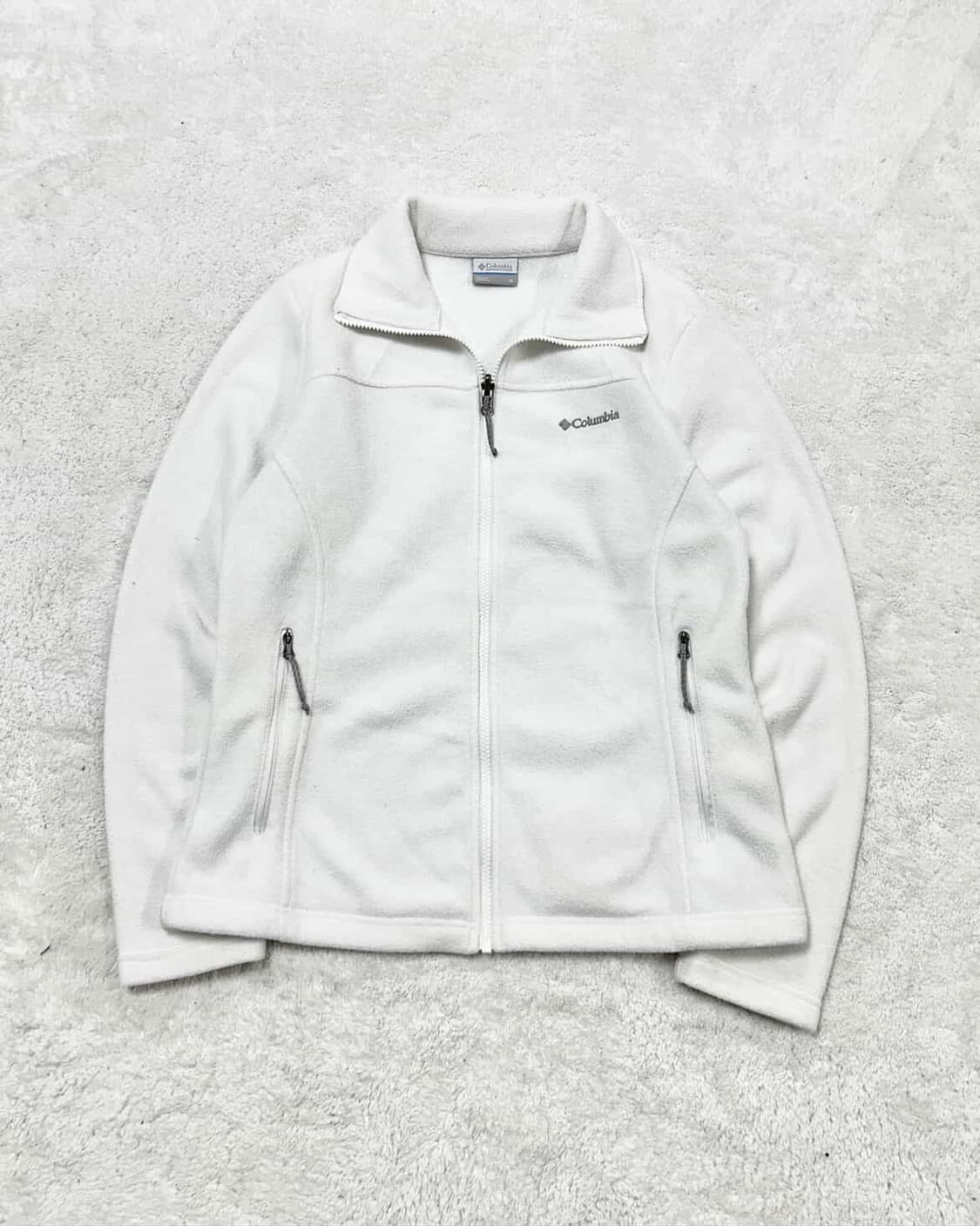 콜롬비아 화이트 플리스집업 상품이미지6