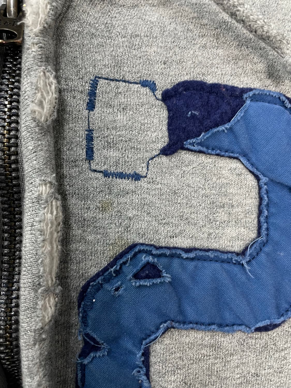 아베크롬비 그레이 92패치 후드집업 H1655 상품이미지5