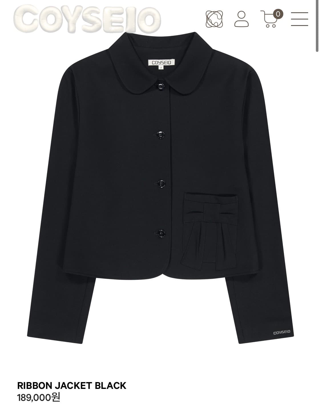 코이세이오 리본 자켓 상품이미지1