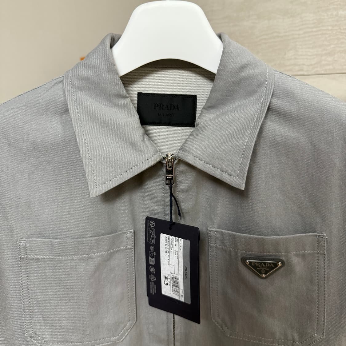 [XL사이즈]프라다 코튼 데님 블루종 자켓 상품이미지3