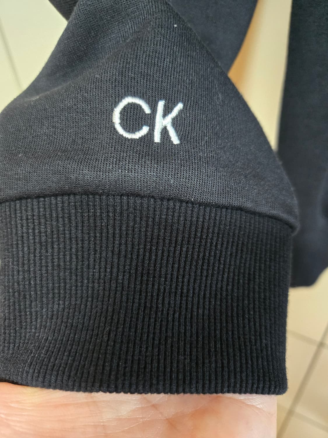 캘빈클라인 남성 블랙 CK패치 후드집업 상품이미지5