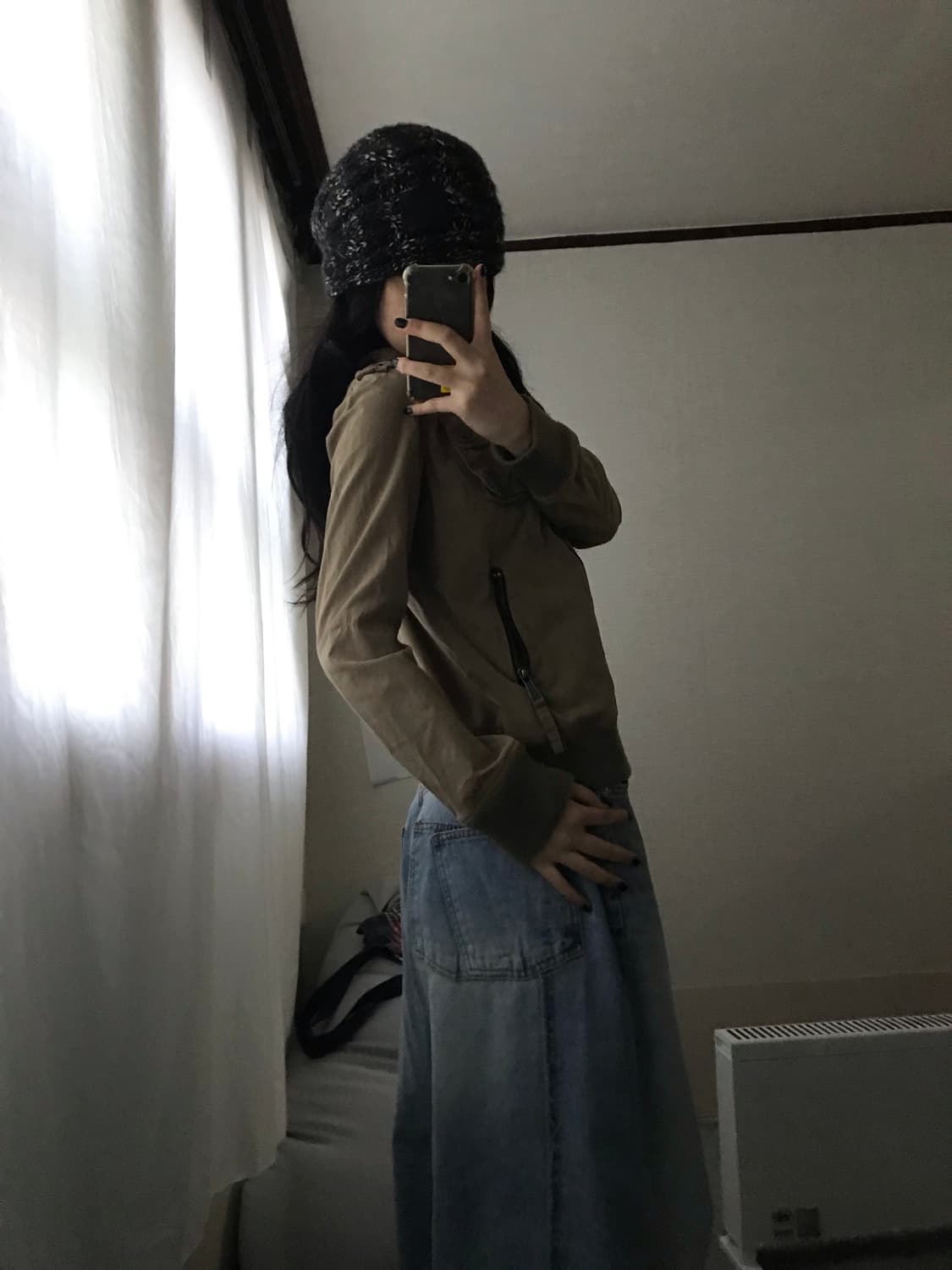 일본빈티지 베이지 후드자켓 상품이미지5