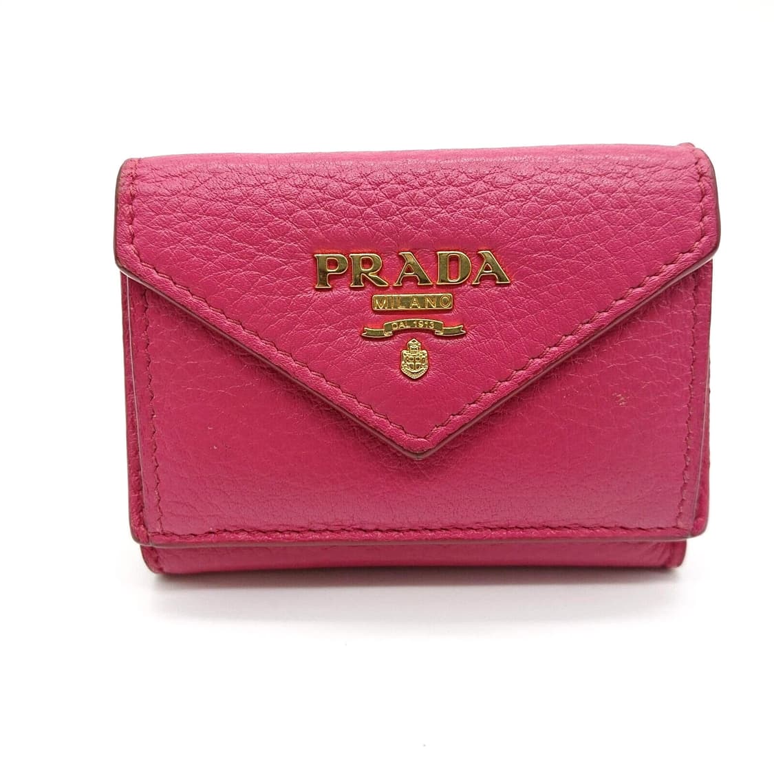 프라다 지갑 PRADA Trifold wallet Pink VITELLO 상품이미지2