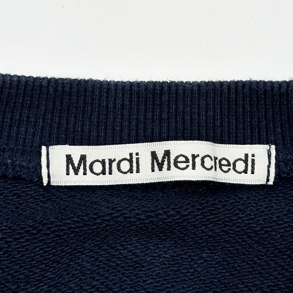 마르디 메크르디 여성 박시핏 맨투맨 네이비 Free 상품이미지5