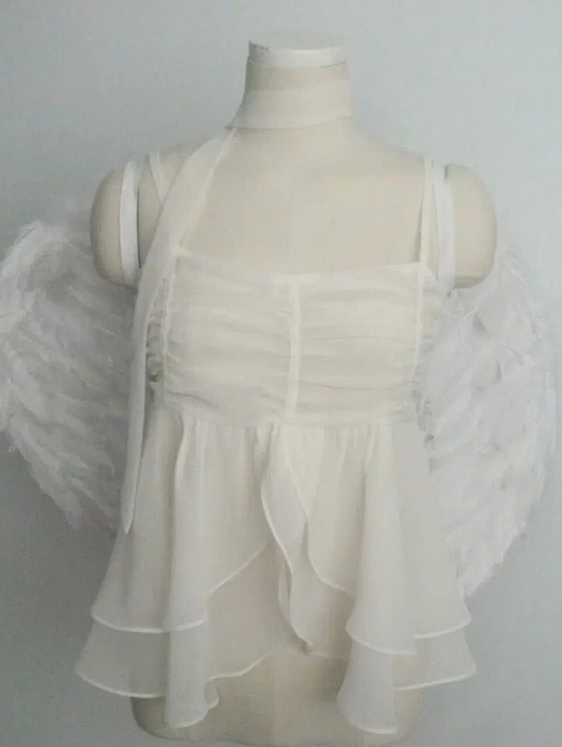 엔넘파 튤립 슬리브리스 크림 상품이미지1