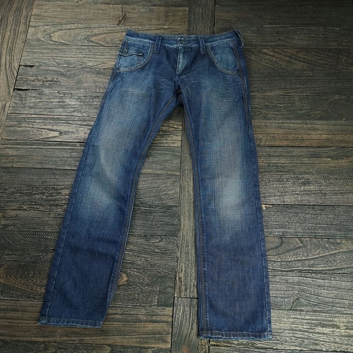 [타미힐피거] 워시드 스트레이트 데님 팬츠 청바지 M18795 상품이미지1