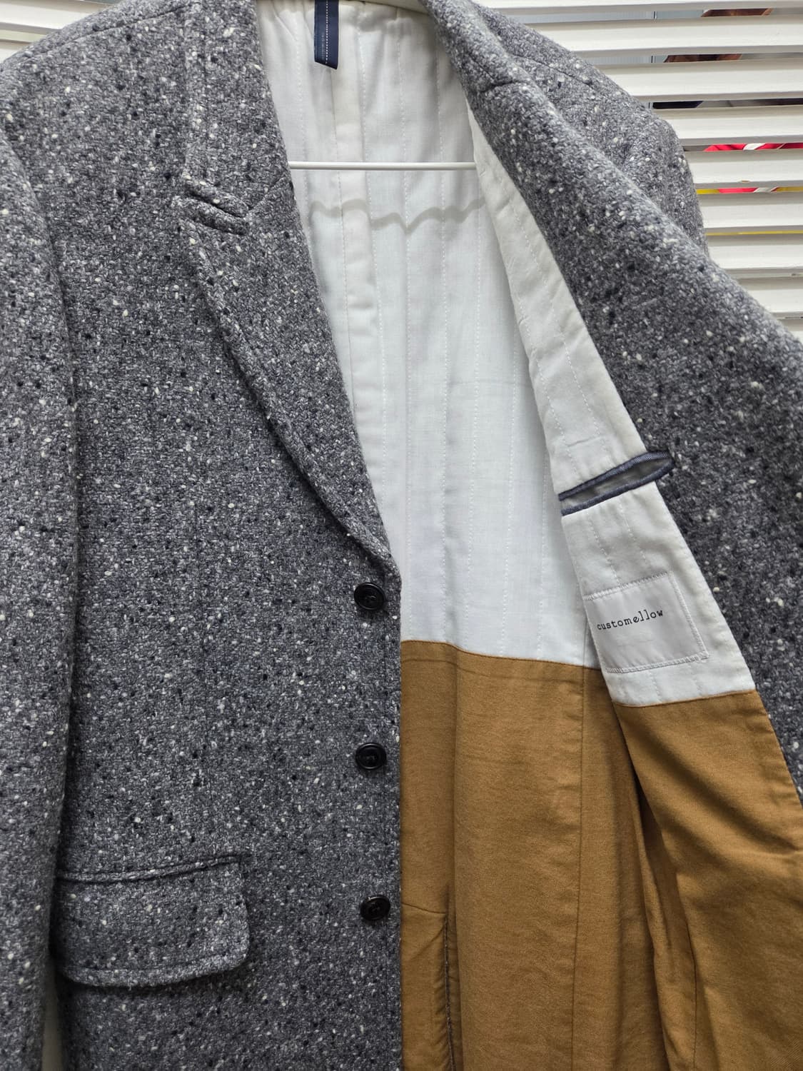 커스텀멜로우 울 싱글 코트 상품이미지5