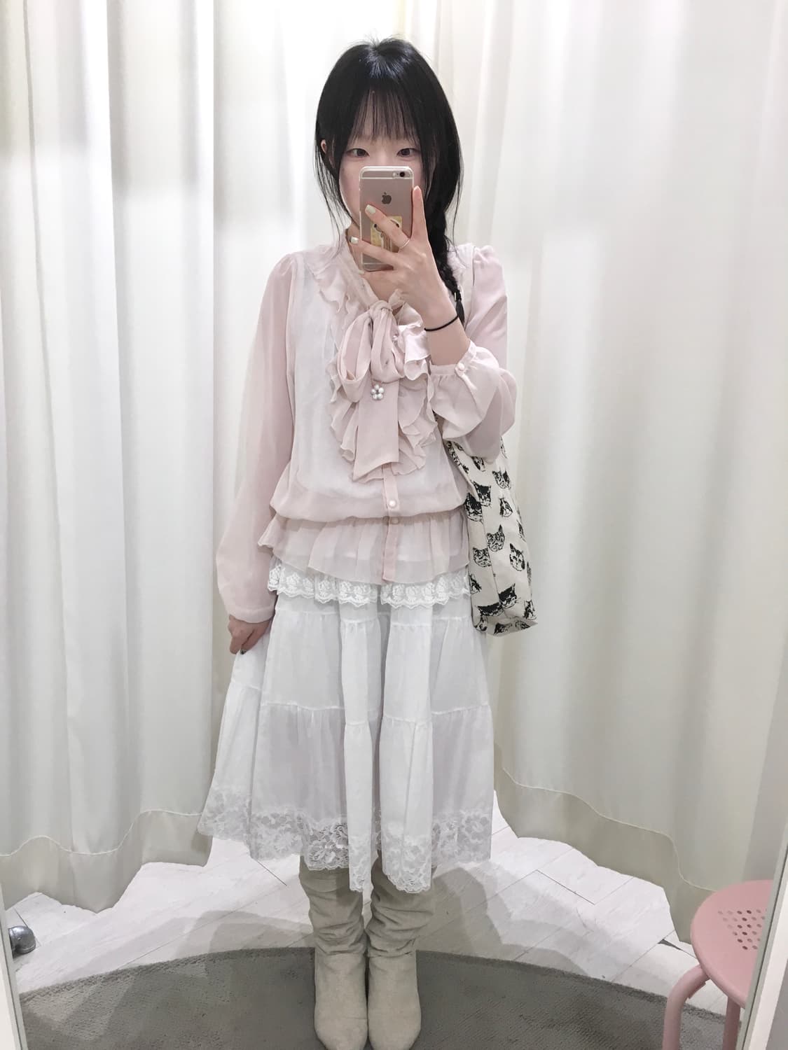 ruffle lace blouse 상품이미지2