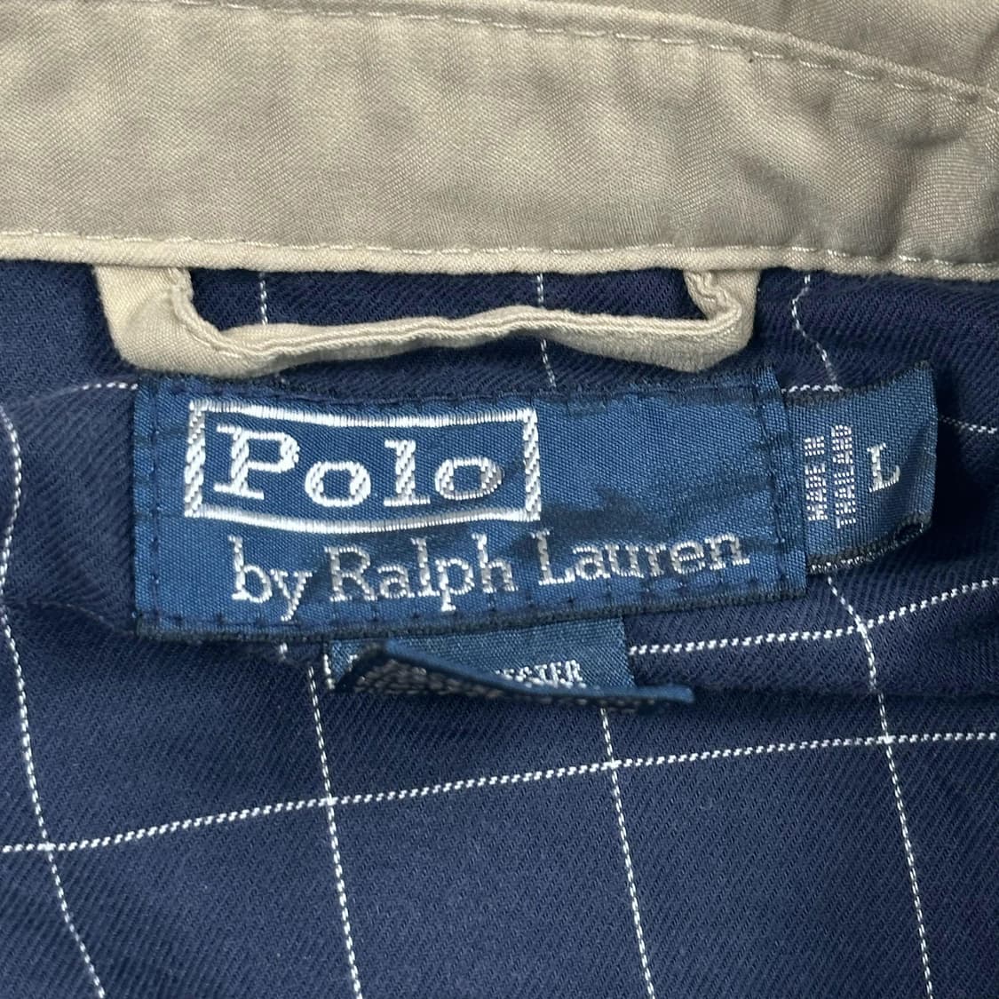 폴로 랄프로렌 코튼 블루종 베이지 L 상품이미지5