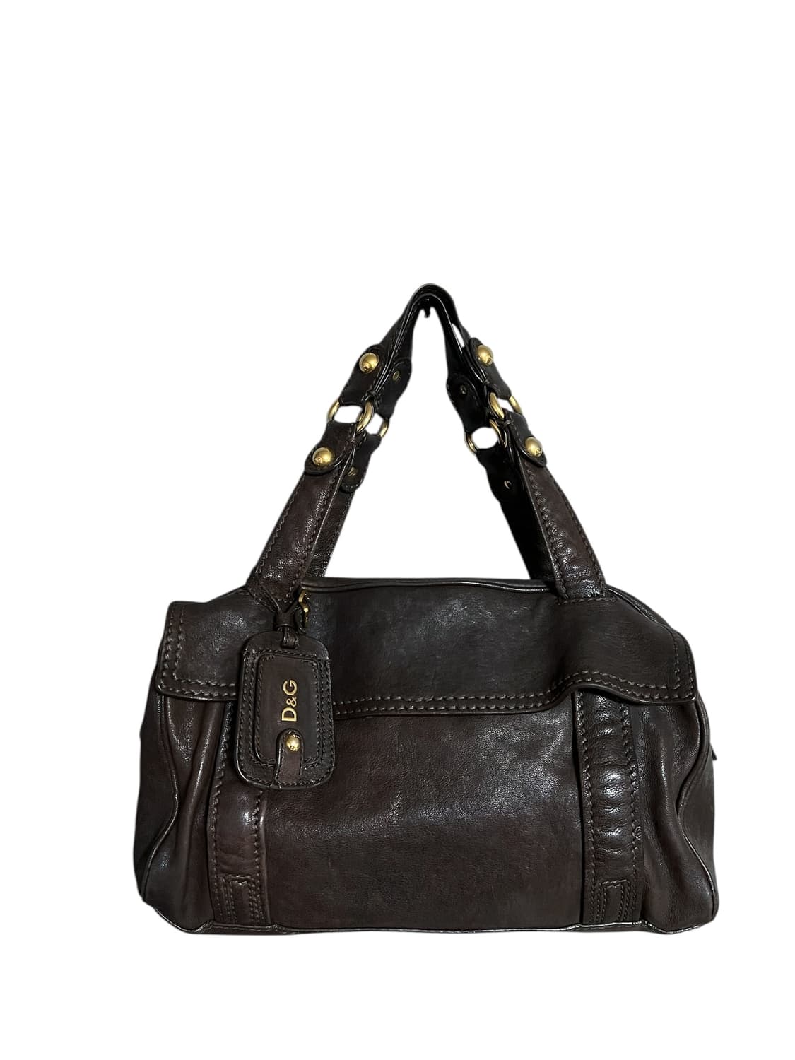 돌체앤가바나 D&G 가죽 토트백 브라운 상품이미지2