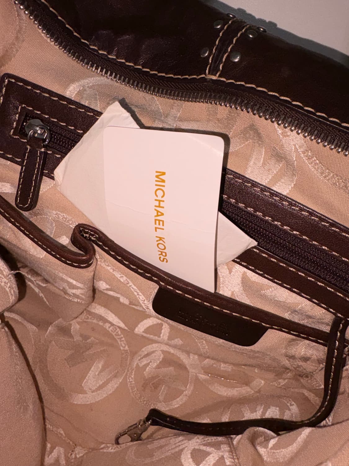 Michael kors chocolate brown bag 상품이미지5