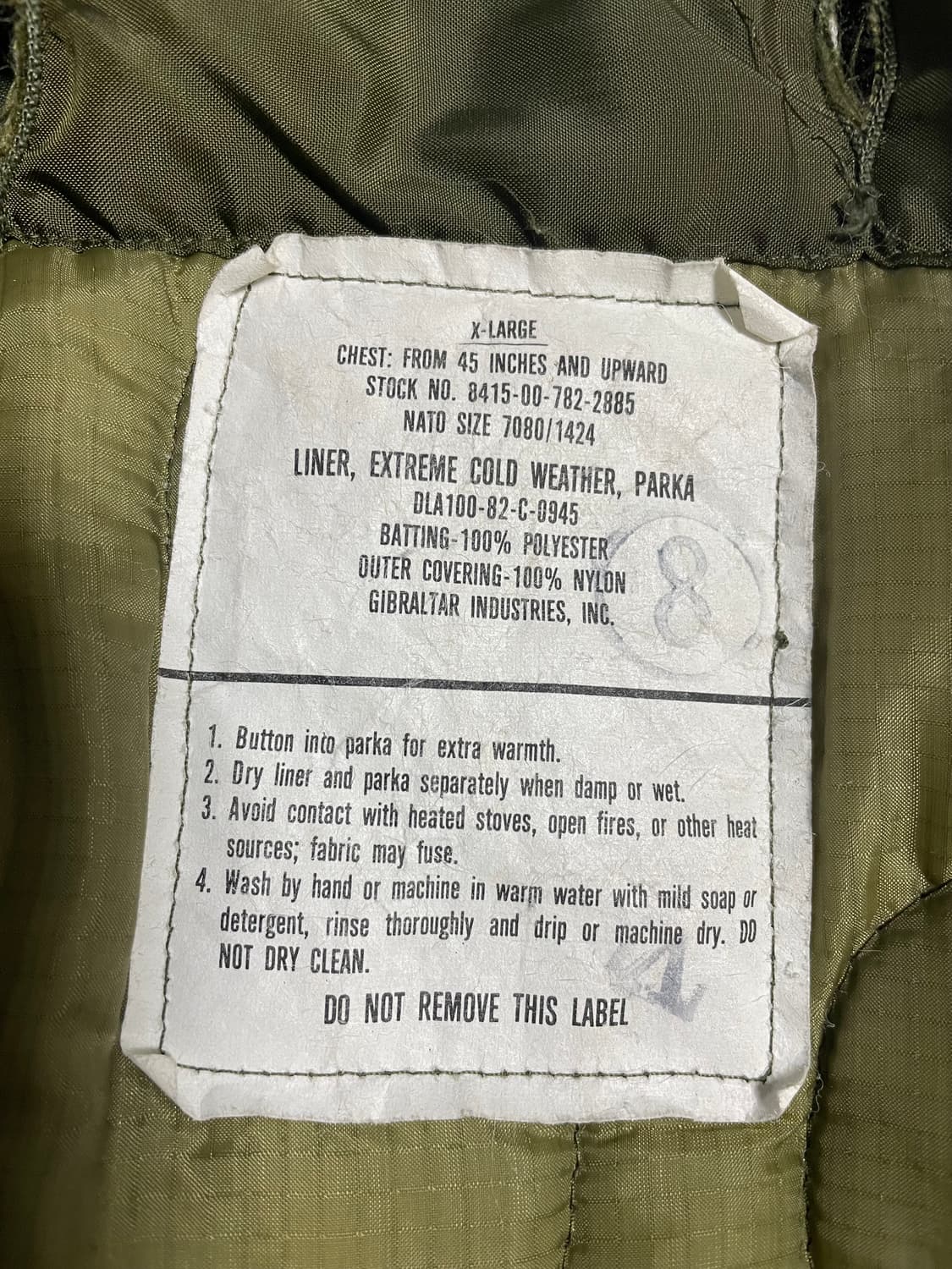 m65피쉬테일 민트급 xl 내피세트 상품이미지2