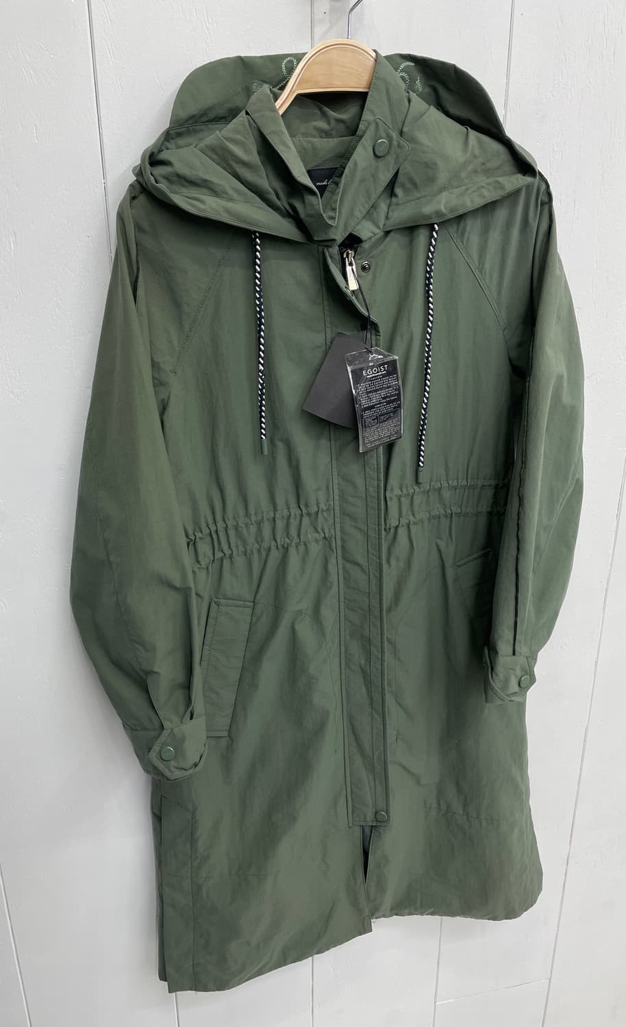 에고이스트(EGOIST) 후드 스트링 롱 야상 점퍼 상품이미지4