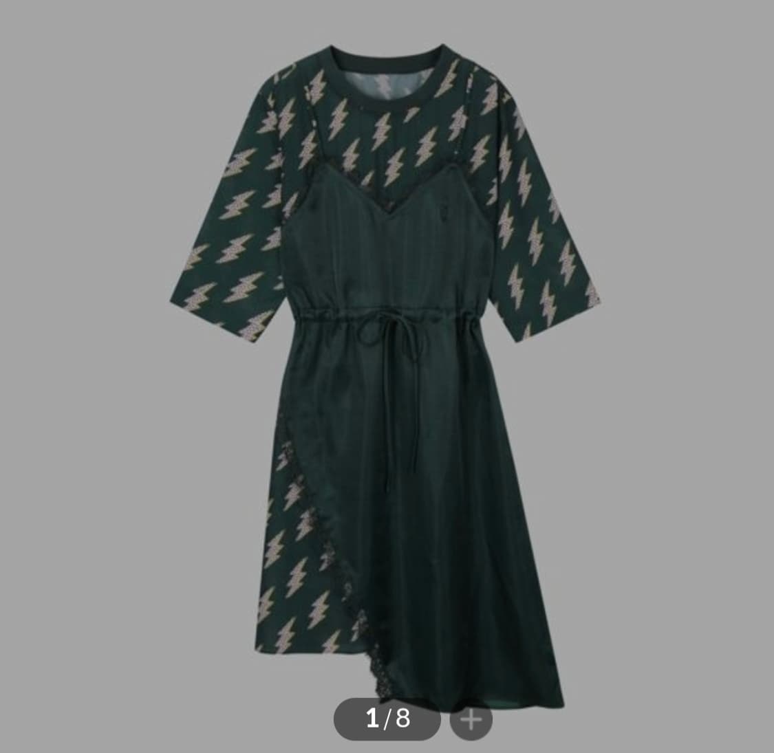 쥬시쥬디 번개프린트레이어드형원피스 상품이미지8