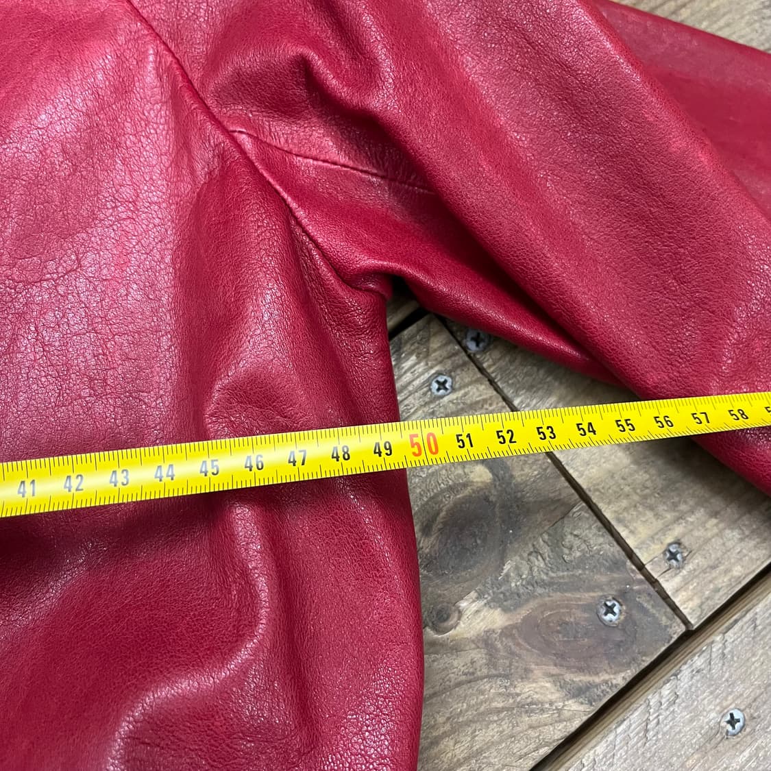 오브제 양가죽 울 배색 코트 자켓 상품이미지8