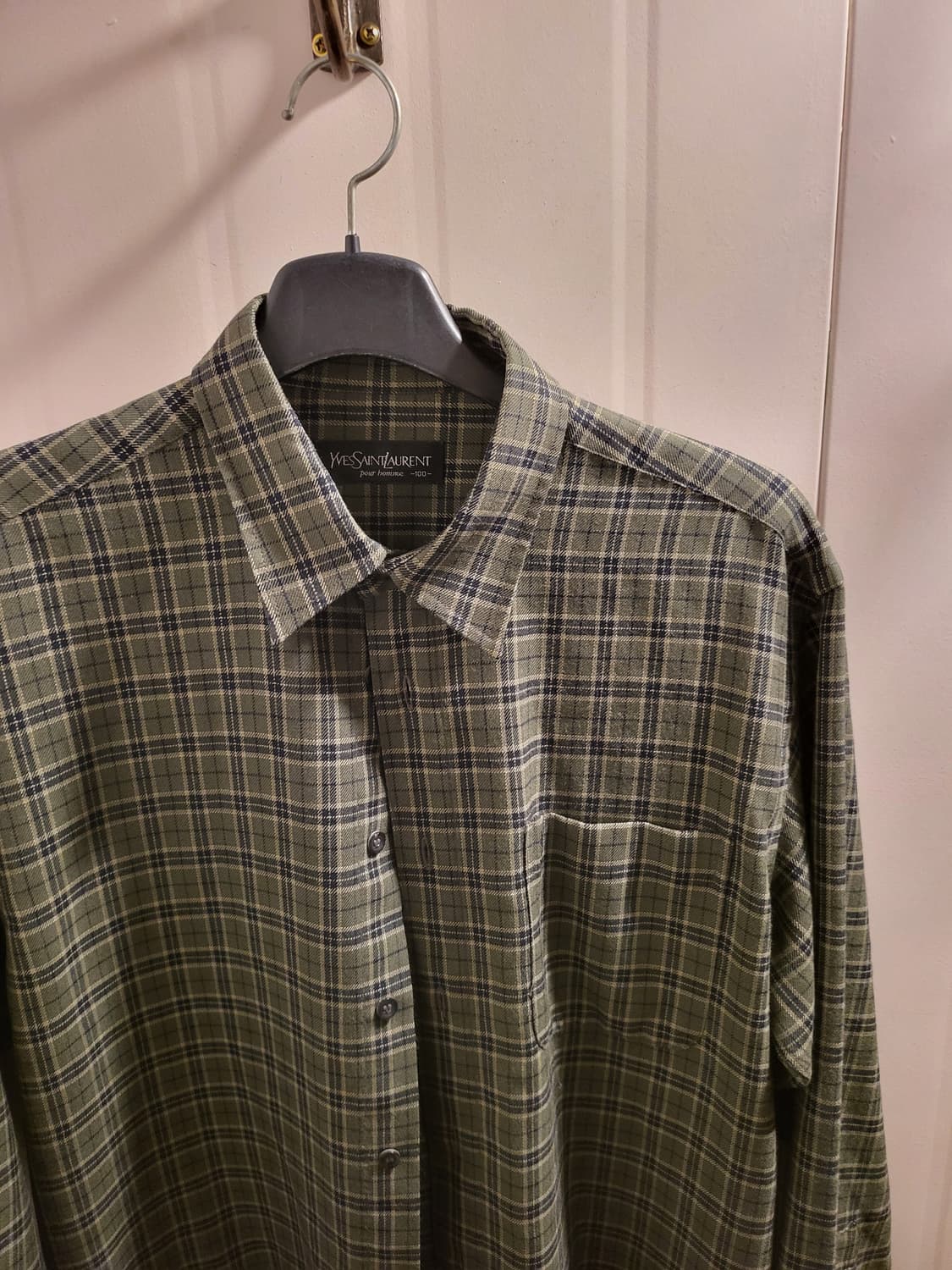 입생로랑  체크 셔츠 상품이미지2