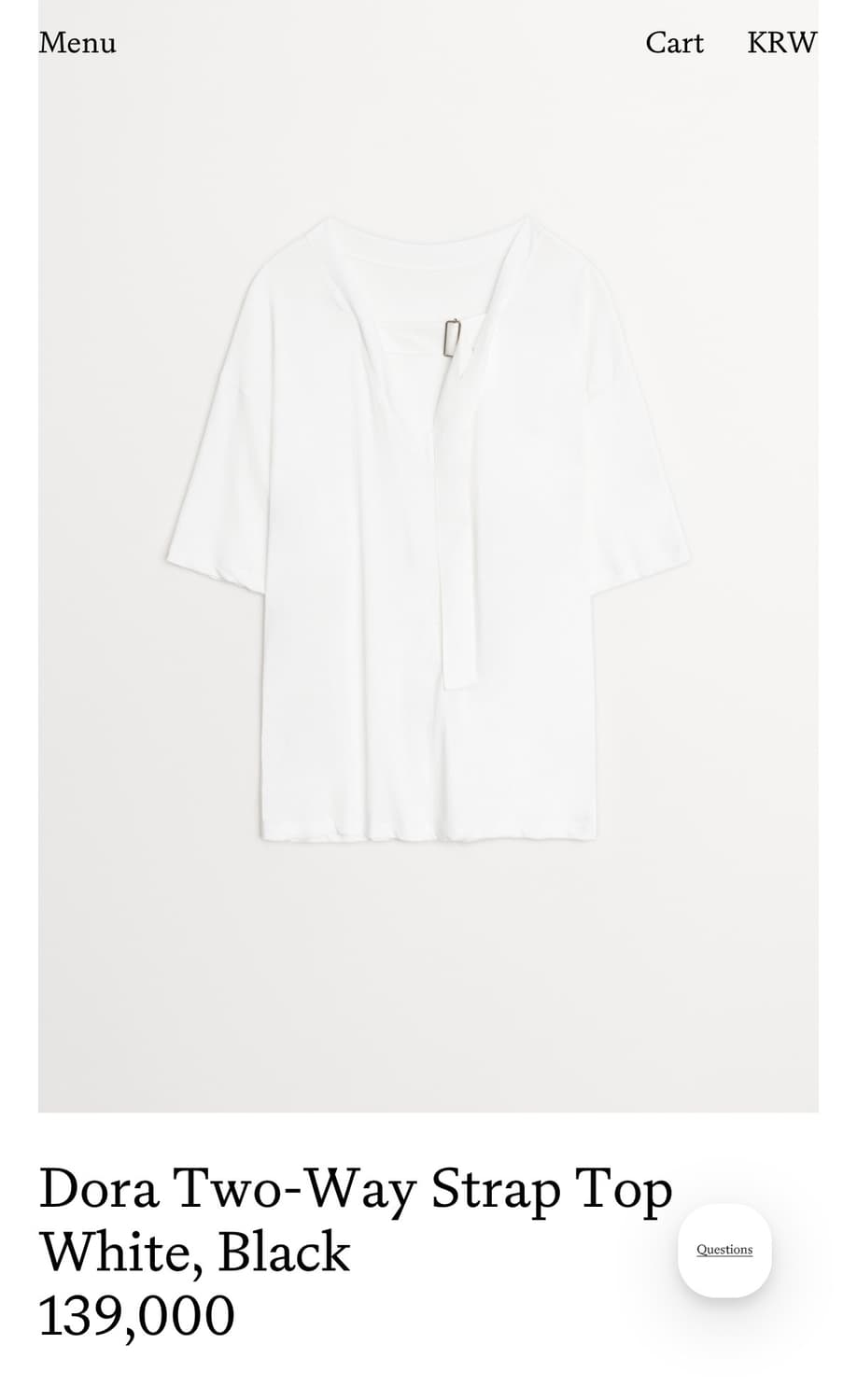 도라 투웨이 스트랩 탑 상품이미지1