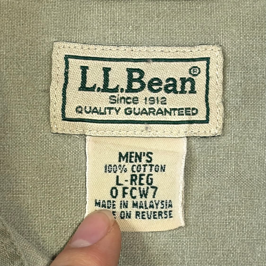LL BEAN 빈티지 셔츠 L 상품이미지4