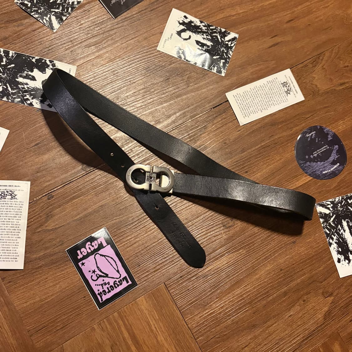 Salvatore Ferragamo 간치니 레더 벨트 상품이미지1