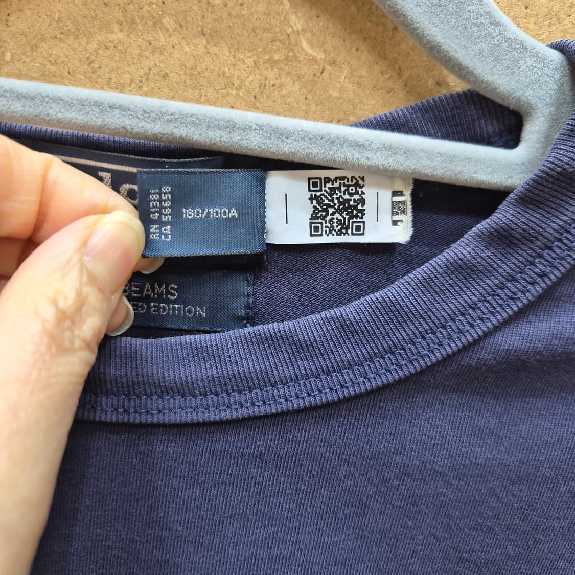 폴로랄프로렌 x 빔즈 네이비 앤 골드 로고 반팔 티셔츠 상품이미지6