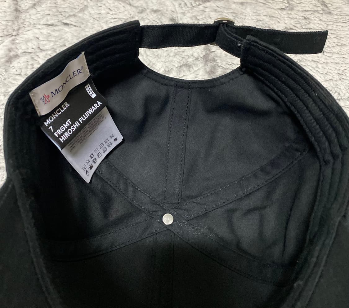 [OS] 몽클레어 X 프라그먼트 캡 블랙 상품이미지6