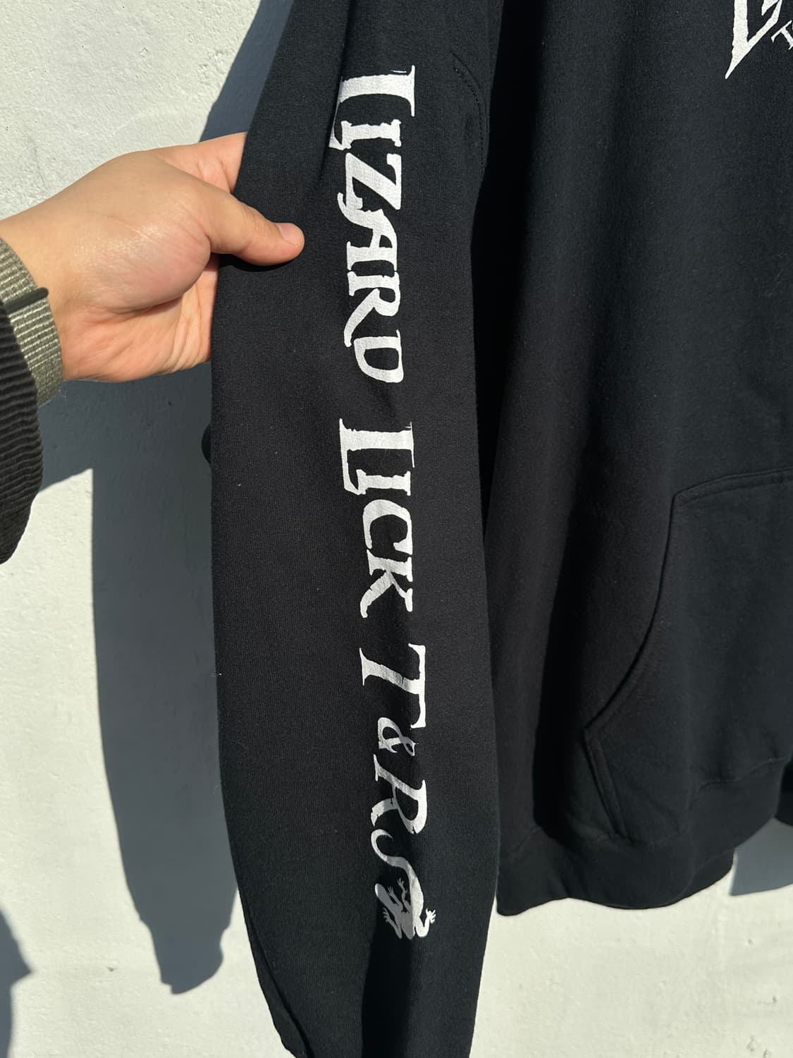 [2XL] GILDAN 길단 Lizard Lick 블랙 후드 티셔츠 상품이미지8
