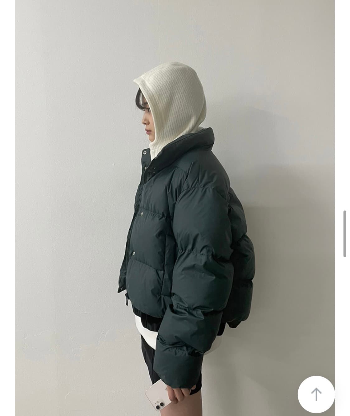 [F] 여성 크롭 노멀 덕다운 숏패딩 상품이미지3