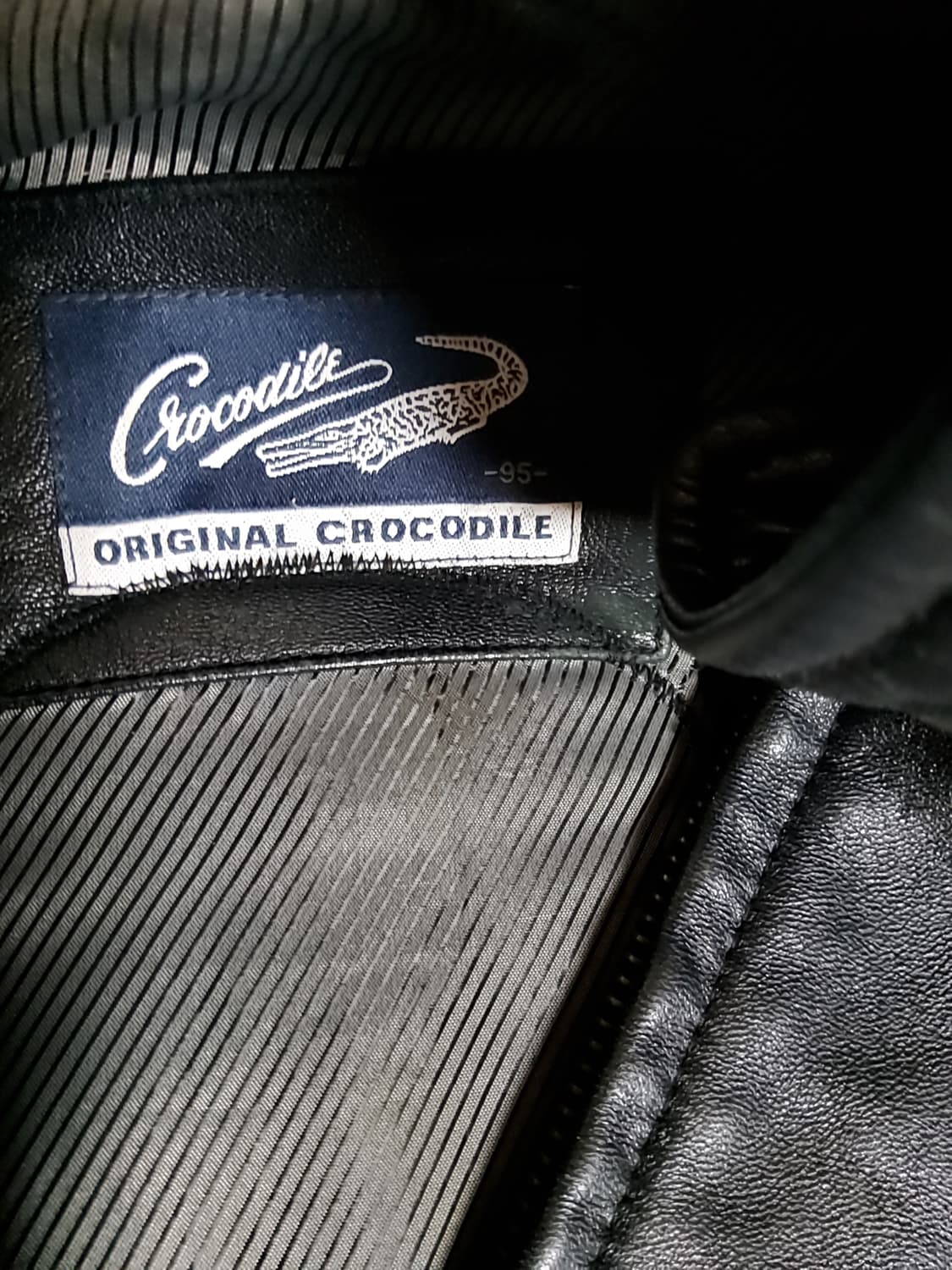 Original Crocodile 스컬 가죽자켓 95 m 상품이미지3