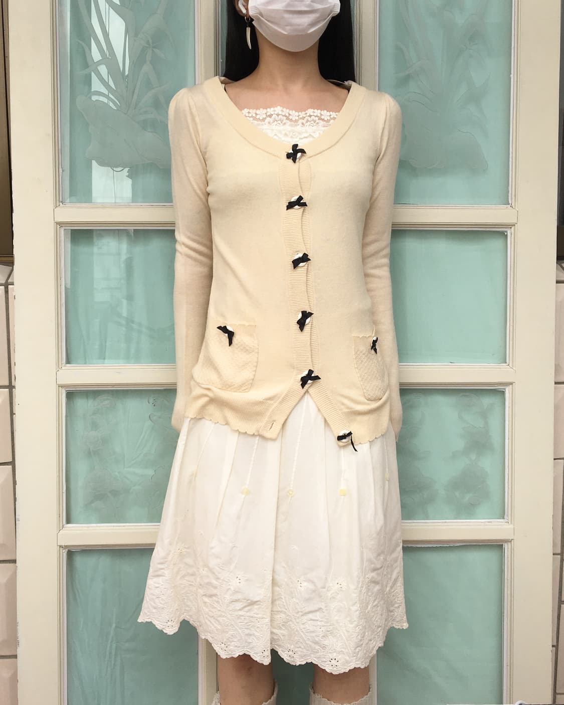 Punching point midi skirt 상품이미지4