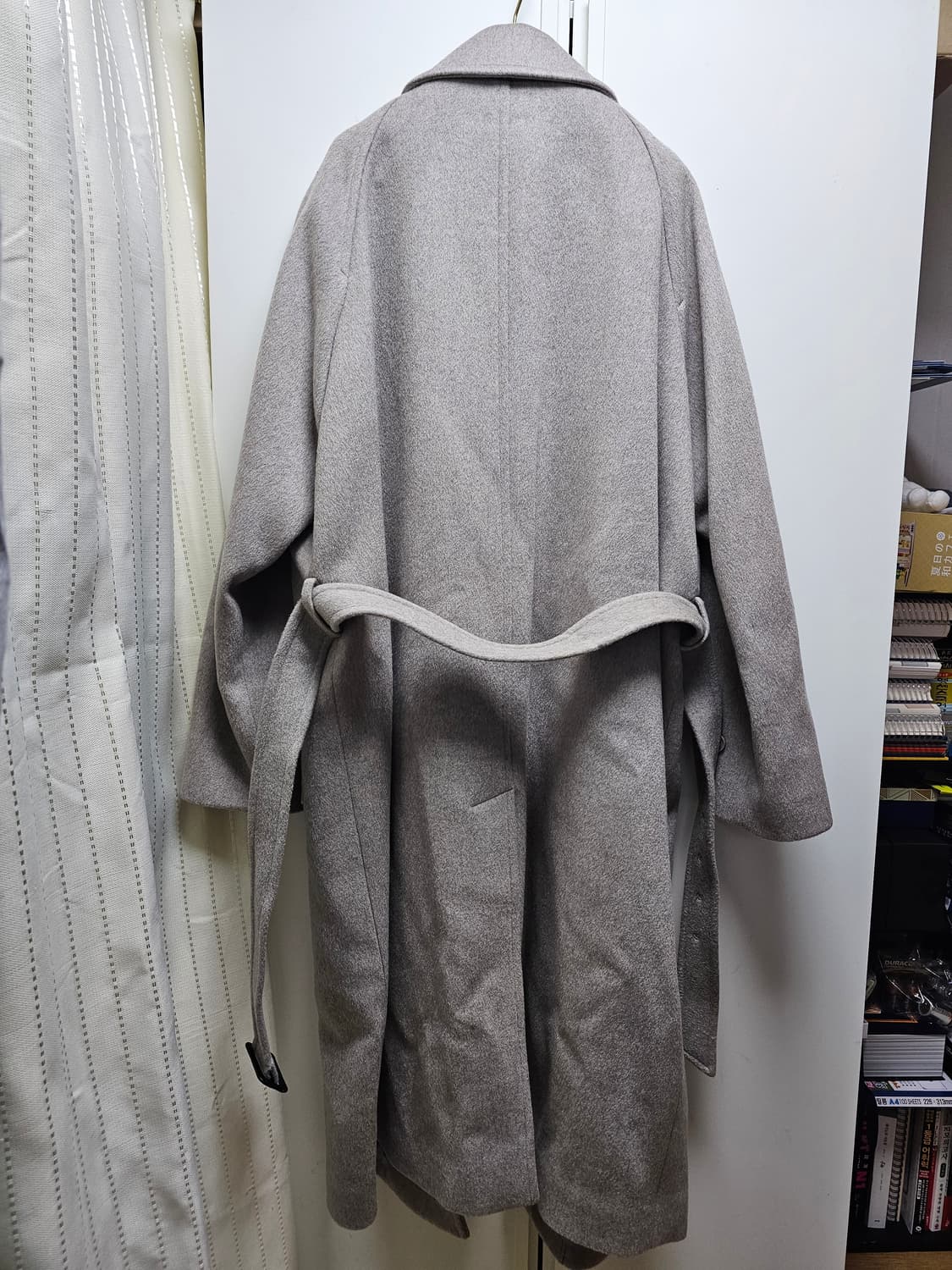 새상품 라움 캐시미어 남성 발마칸 롱코트 상품이미지3