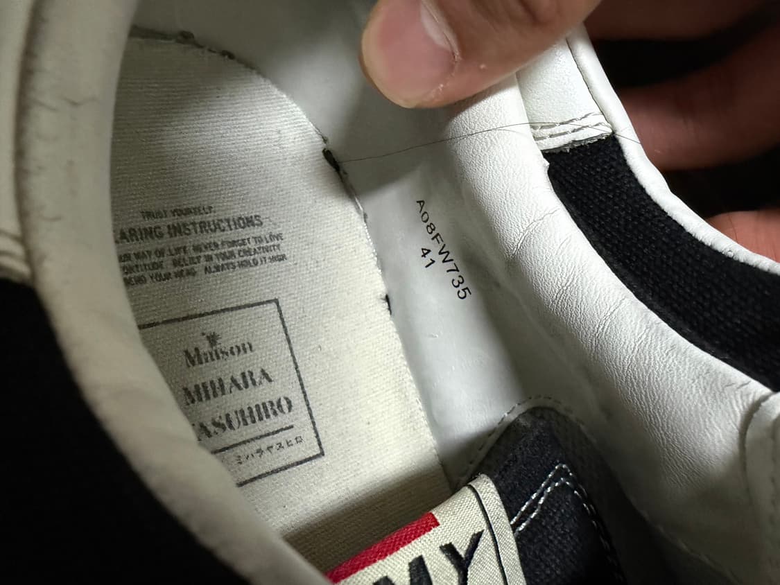 (41) 메종 미하라 야스히로 블레이키 OG 솔 캔버스 로우탑 스니커즈 상품이미지6
