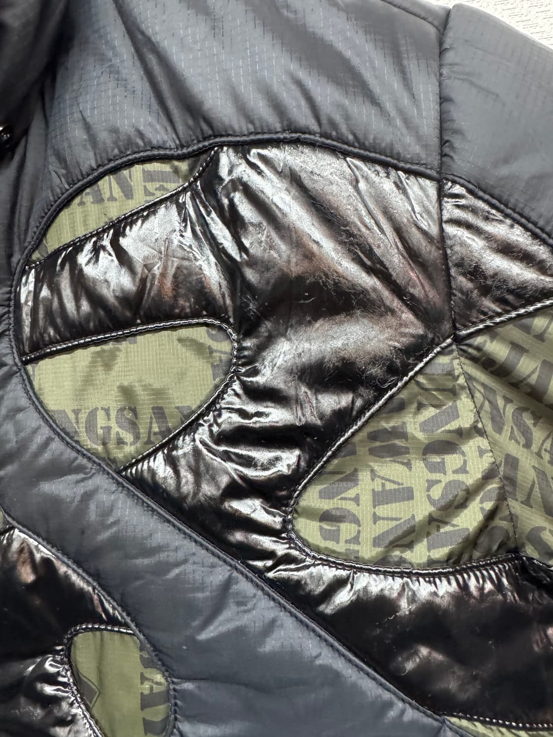 코오롱 40주년 3D 빈티지 디자인 구스다운 스트링패딩 100(L) 상품이미지3