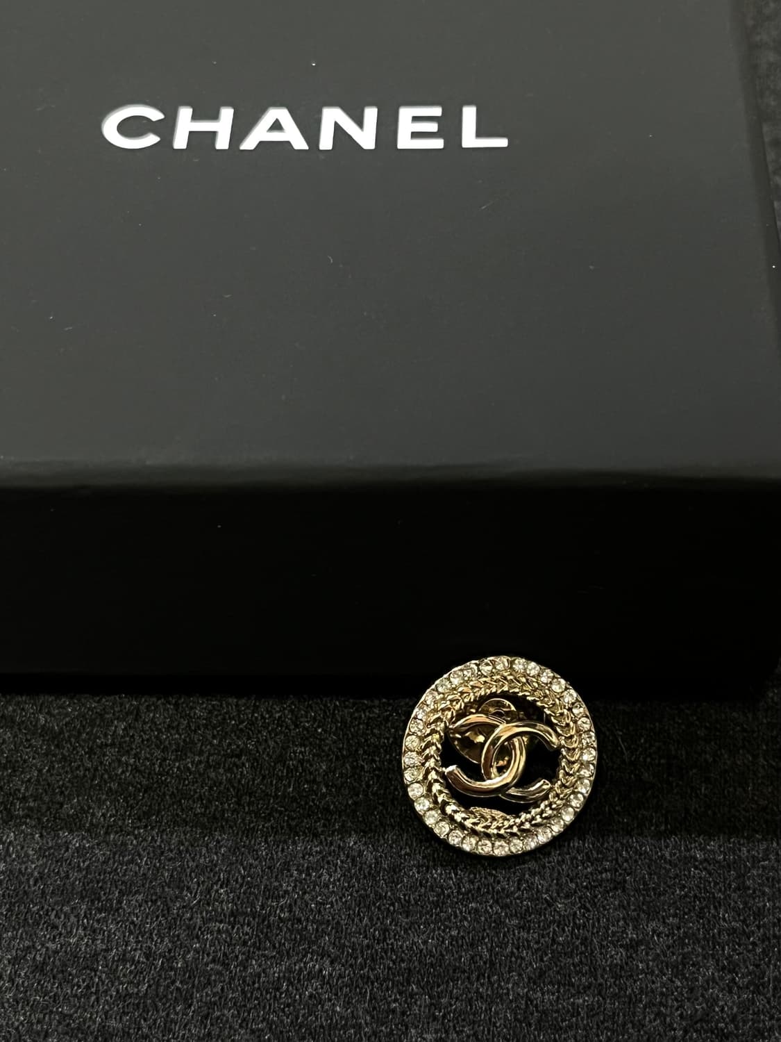샤넬 정품 업사이클링 cc 큐빅 미니브로치 상품이미지2