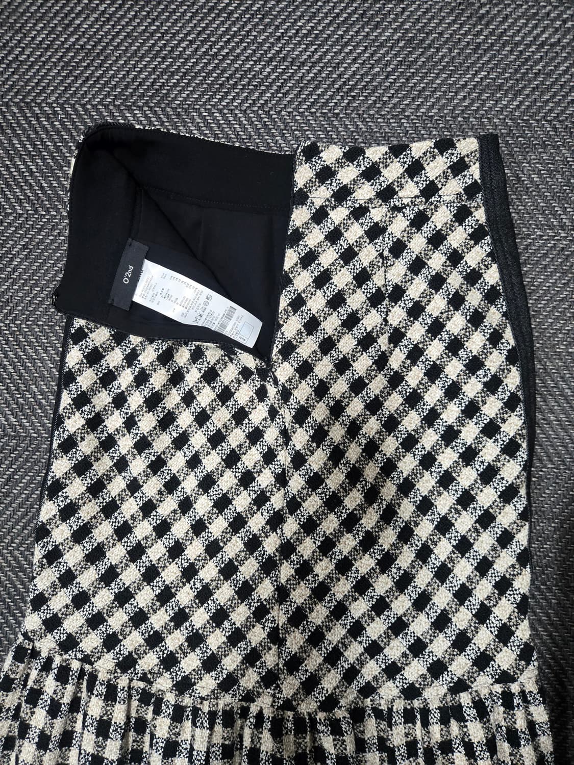 오즈세컨 체크 플레어 스커트 상품이미지5