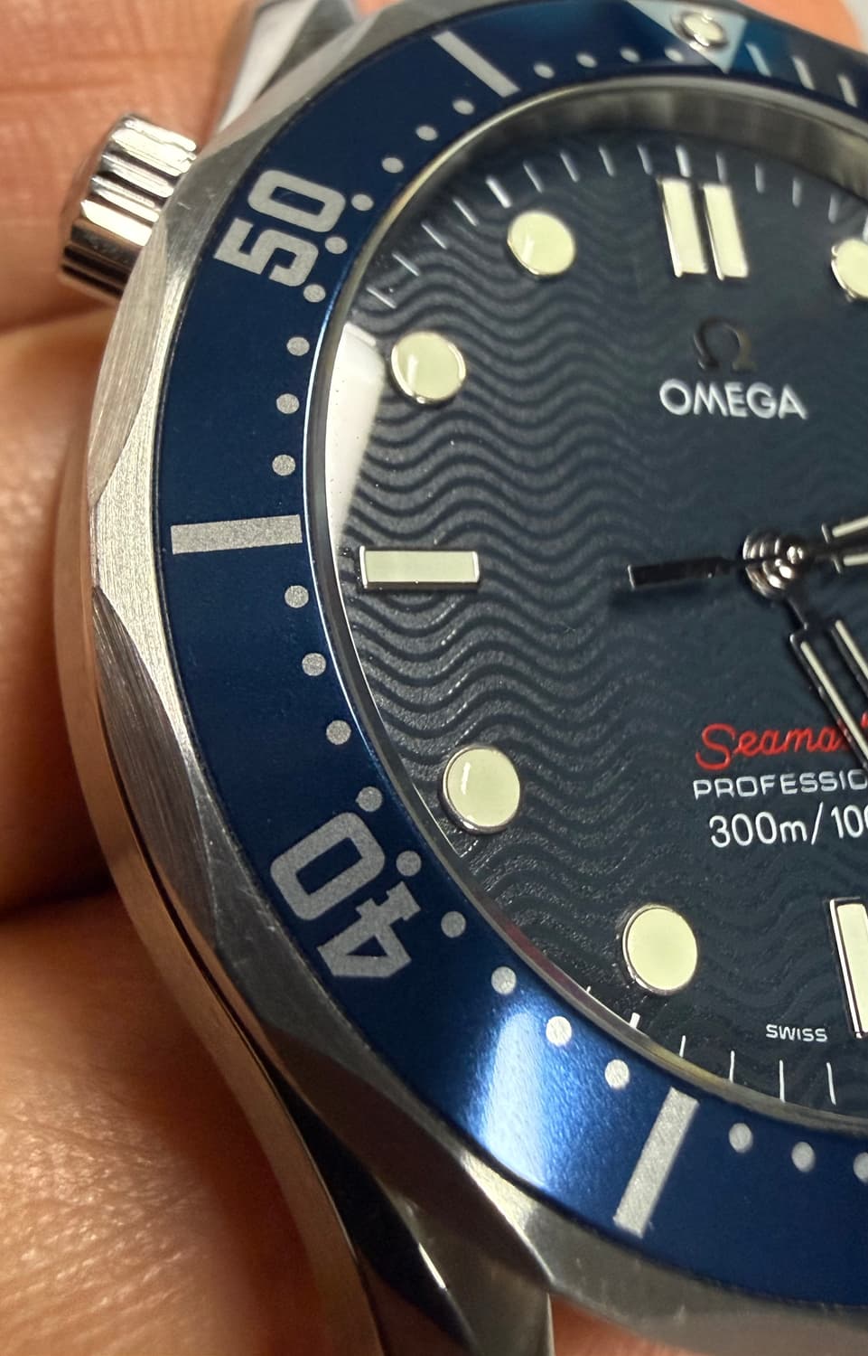 오메가 씨마스터 300 2세대 쿼츠 청판 41mm 상품이미지5
