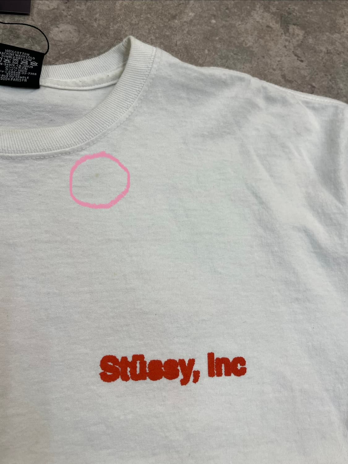 스투시 위키 반팔티 화이트 L #csz3229 상품이미지5