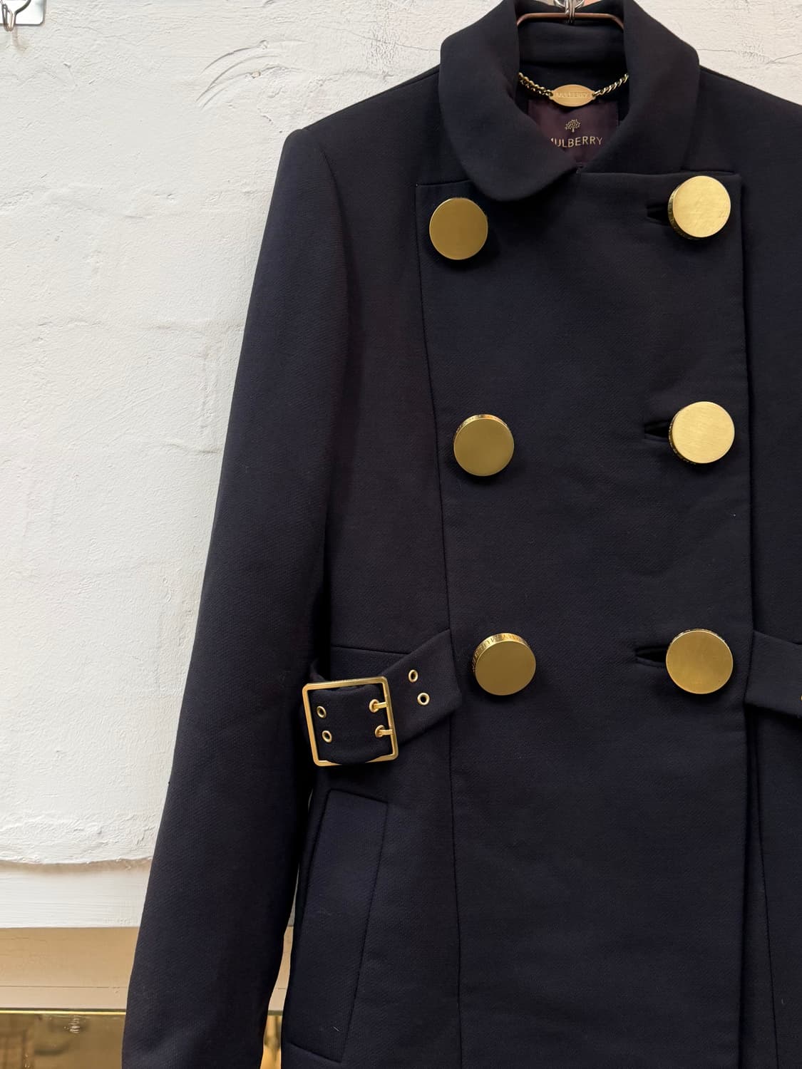 Mulberry 멀버리 버진 울 금장 코트 UK6 상품이미지3