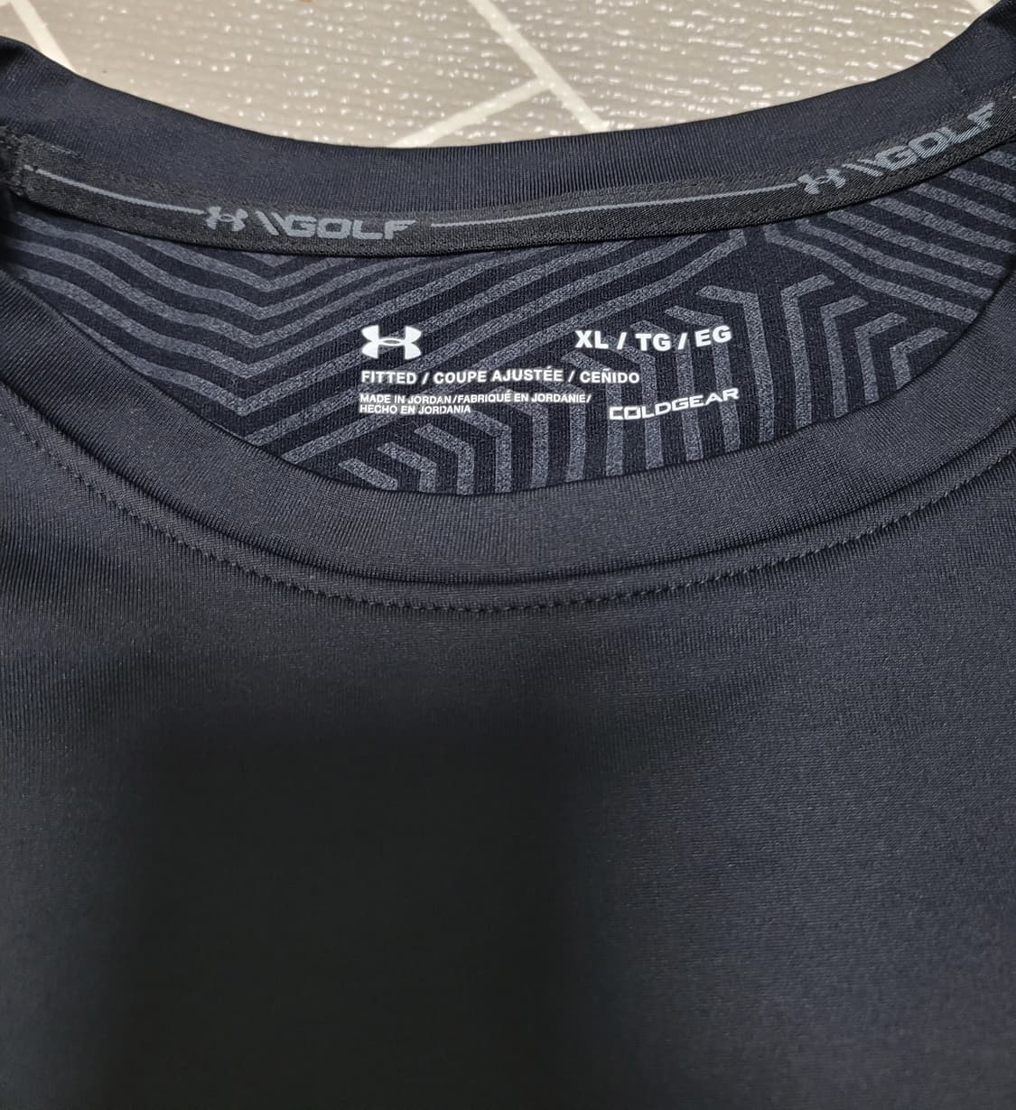 언더아머 골프 히트기어 피티드 롱슬리브 블랙 긴팔티 XL 상품이미지6